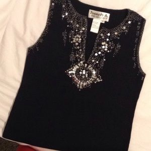 Black sweater with Bedazzles!